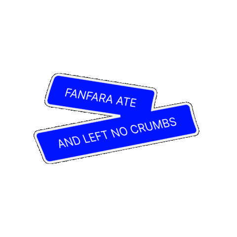 SSDMSdesign giphygifmaker dms ate fanfara Sticker