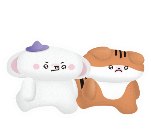Sad Character Sticker by ham_nyngangnyang