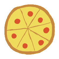 Hungry Pizza Sticker by hoppip