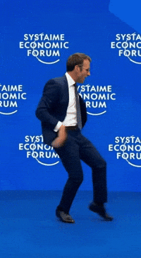Moonwalk Macron GIF by systaime