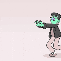 Trick Or Treat Running GIF by doodles