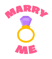 Marry I Love You Sticker