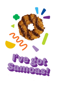 GirlScoutsWW girl scouts girl scout girl scout cookies samoas Sticker