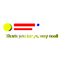 3D Kanye Sticker by 811