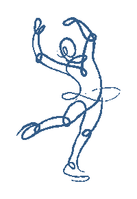 Figure Skating Navy Sticker by City of Kamloops