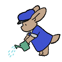 Watering Mailman Sticker