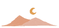 daehair moon mountain desert arizona Sticker
