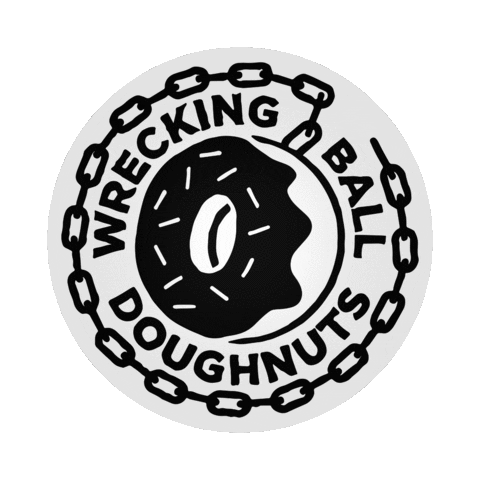 Doughnut Dundee Sticker by Wrecking Ball Doughnuts
