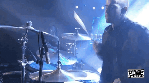 nick jonas drums GIF by AMAs