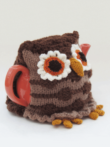 TeaCosyFolk giphyupload owl knitting teacosyfolk GIF