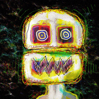 ExWhyZed_Degen glitch crypto nft skull GIF