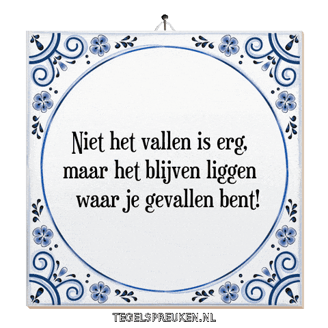 Nl Verandering Sticker by Tegelspreuken.nl