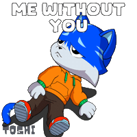Sad Miss You Sticker by Toshithecat