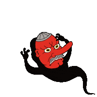 Angry Ghost Sticker