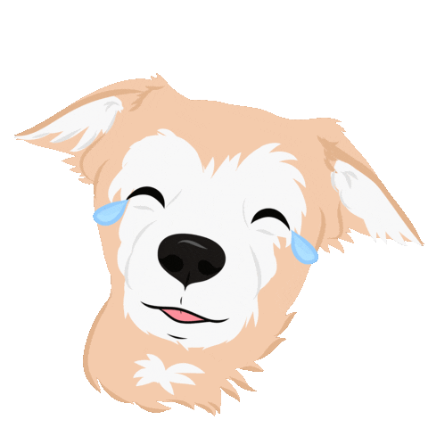 Emojigrafie giphyupload dog laughing dogs Sticker