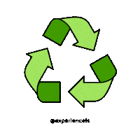 Arrow Recycle Sticker by Experienceis
