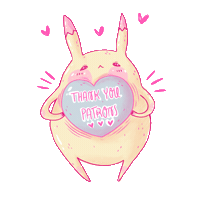 helenagaifem hgaifem helenagaifem thankyoupatrons pikachupatrons Sticker