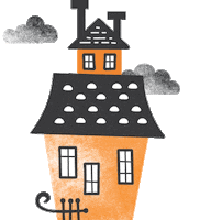 Haunted House Halloween Sticker by The Happy Planner