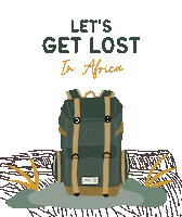 KleinhansCo adventure africa explore hiking Sticker