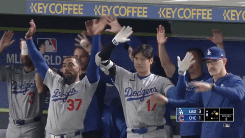 Celebrate Los Angeles Dodgers GIF by MLB