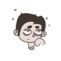 shturmik stars morning night tired Sticker