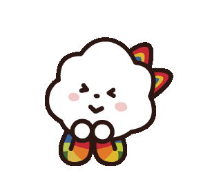 happy friends Sticker by FLUFFY HOUSE