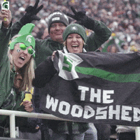 Go Green Michigan Football GIF by Michigan State Athletics