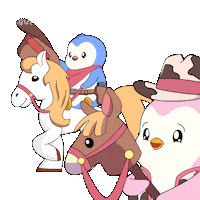 Wild West Couple Sticker by Pudgy Penguins