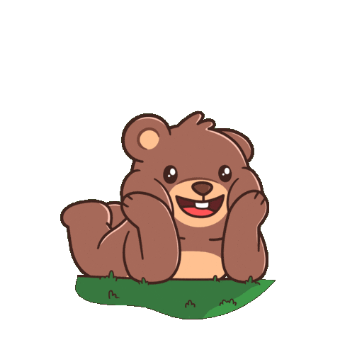 Relaxed Teddy Bear Sticker by BEARISH