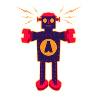 ATOMICBREWERY robot hazy hazy ipa redfern Sticker