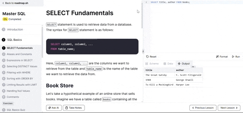 Browser-based interactive course