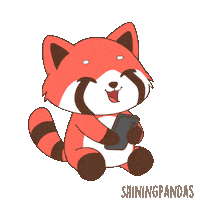 Red Panda Laughing Sticker