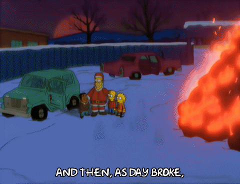 homer simpson christmas GIF