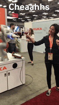 robot cheers GIF by ChristaFreeland