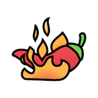 Chili Pepper Reading Sticker by Lauren