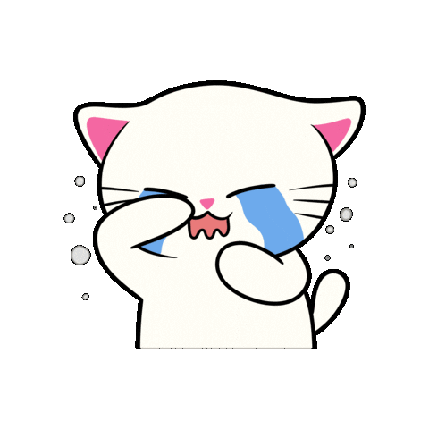 Cry Crying Sticker by Silly Kitties