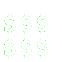 futurefonts money whoa rich dollars Sticker