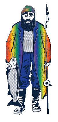 Xtratuf gay pride lgbt fish Sticker