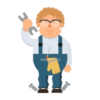 getbaff animation grandmother screw doris Sticker