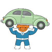 Working Out Fantastic Four Sticker by Marvel Studios