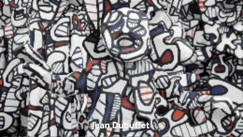 evdoxsap giphygifmaker art performance jean dubuffet GIF