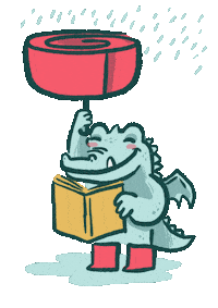 Read Sant Jordi Sticker