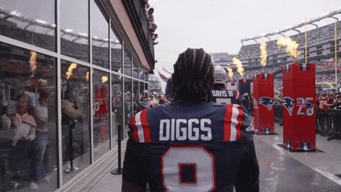 Run Out Stefon Diggs GIF by New England Patriots