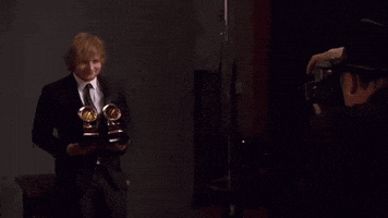 Ed Sheeran Grammys 2016 GIF by Recording Academy / GRAMMYs