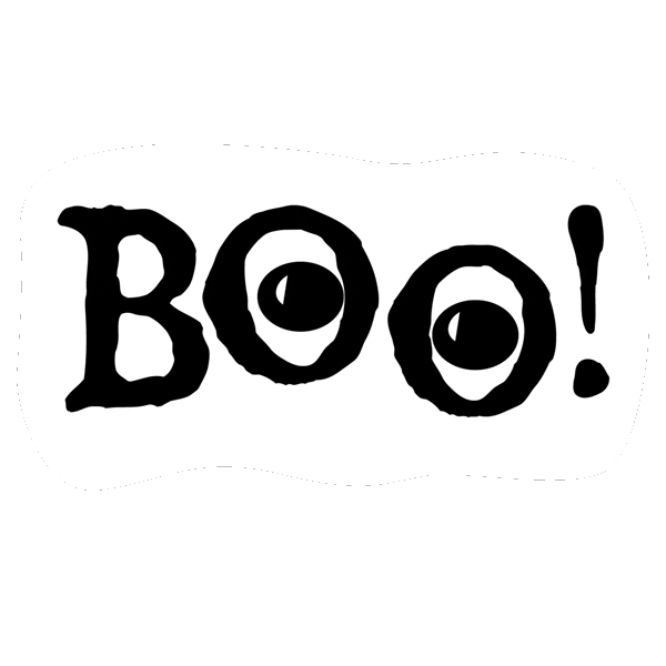 Halloween Boo Sticker by Ferguson