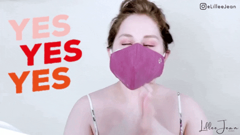 Mask Yes GIF by Lillee Jean