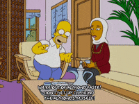 homer simpson eating GIF