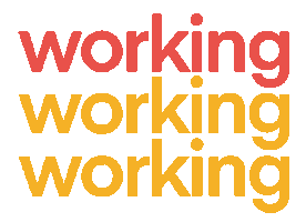 Working Home Office Sticker