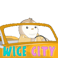 Driving Road Trip Sticker by Pudgy Penguins