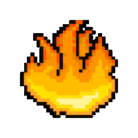 On Fire Burn Sticker by Deadstream